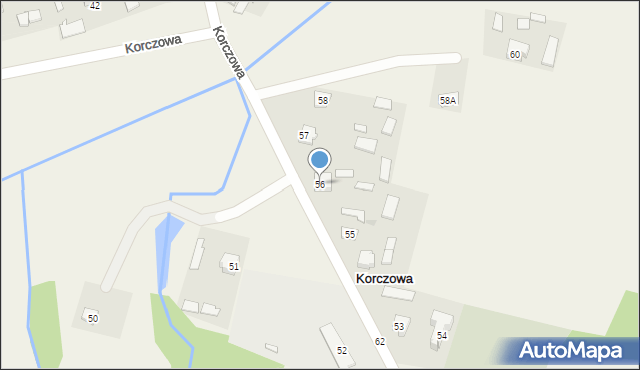 Korczowa, Korczowa, 56, mapa Korczowa