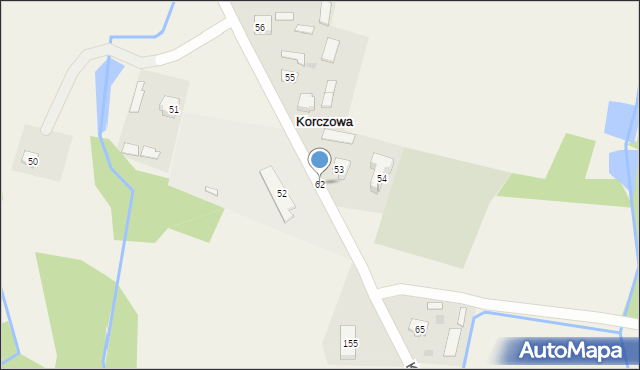 Korczowa, Korczowa, 62, mapa Korczowa