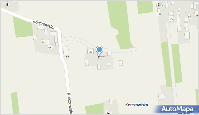 Korczowiska, Korczowiska, 32, mapa Korczowiska