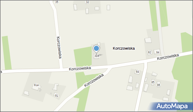 Korczowiska, Korczowiska, 32A, mapa Korczowiska