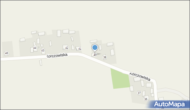 Korczowiska, Korczowiska, 40, mapa Korczowiska