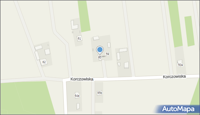 Korczowiska, Korczowiska, 60, mapa Korczowiska