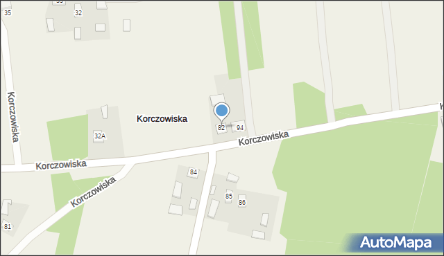 Korczowiska, Korczowiska, 82, mapa Korczowiska