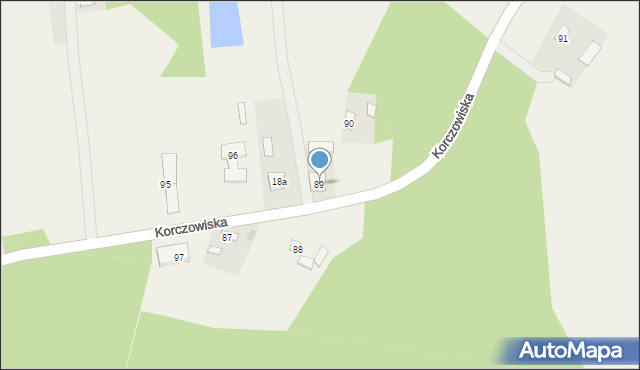 Korczowiska, Korczowiska, 89, mapa Korczowiska