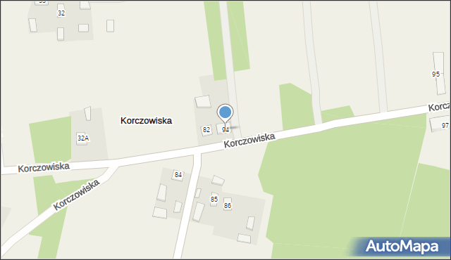 Korczowiska, Korczowiska, 94, mapa Korczowiska