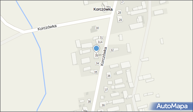 Korczówka, Korczówka, 33, mapa Korczówka