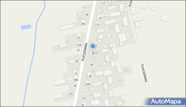Korczówka, Korczówka, 44, mapa Korczówka