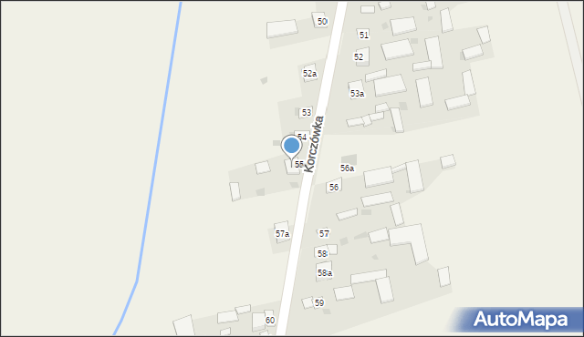 Korczówka, Korczówka, 55a, mapa Korczówka