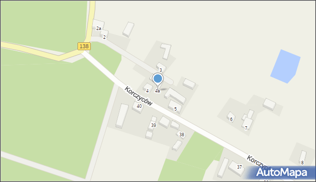 Korczyców, Korczyców, 4a, mapa Korczyców