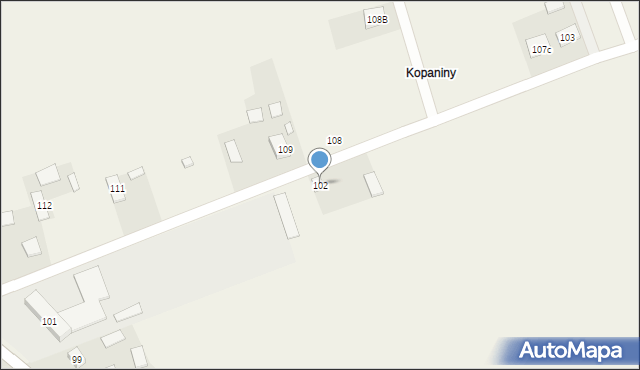 Korczyn, Korczyn, 102, mapa Korczyn