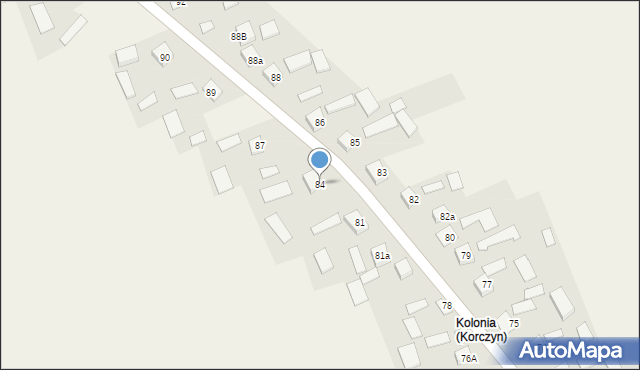 Korczyn, Korczyn, 84, mapa Korczyn