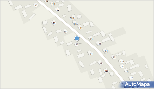 Korczyn, Korczyn, 87, mapa Korczyn