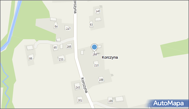 Korczyna, Korczyna, 144, mapa Korczyna