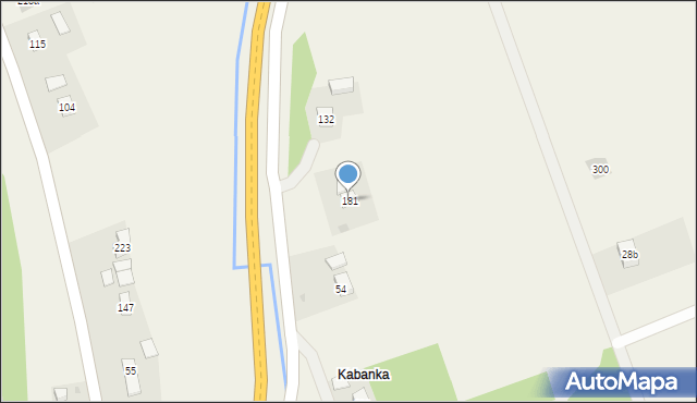 Korczyna, Korczyna, 181, mapa Korczyna