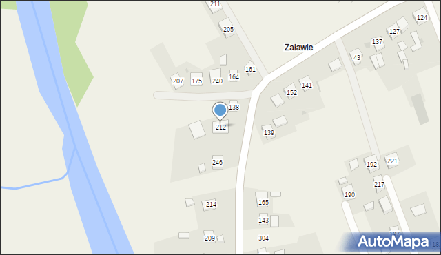 Korczyna, Korczyna, 212, mapa Korczyna