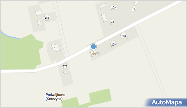 Korczyna, Korczyna, 229, mapa Korczyna