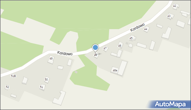 Kordowo, Kordowo, 48, mapa Kordowo