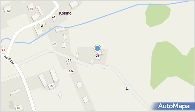 Korlino, Korlino, 23, mapa Korlino