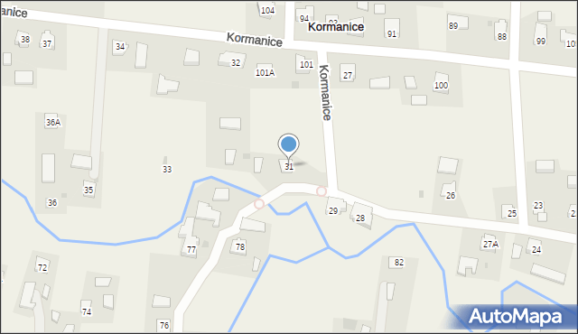 Kormanice, Kormanice, 31, mapa Kormanice