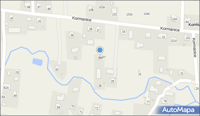 Kormanice, Kormanice, 36A, mapa Kormanice