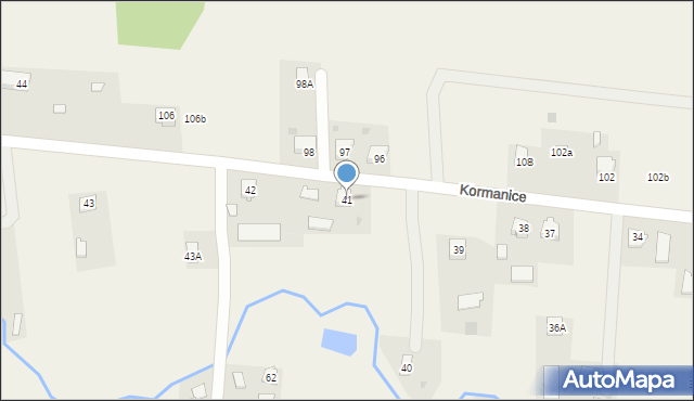 Kormanice, Kormanice, 41, mapa Kormanice