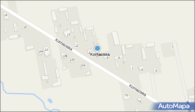 Kornaciska, Kornaciska, 10, mapa Kornaciska