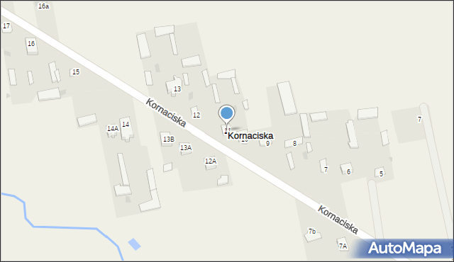 Kornaciska, Kornaciska, 11, mapa Kornaciska