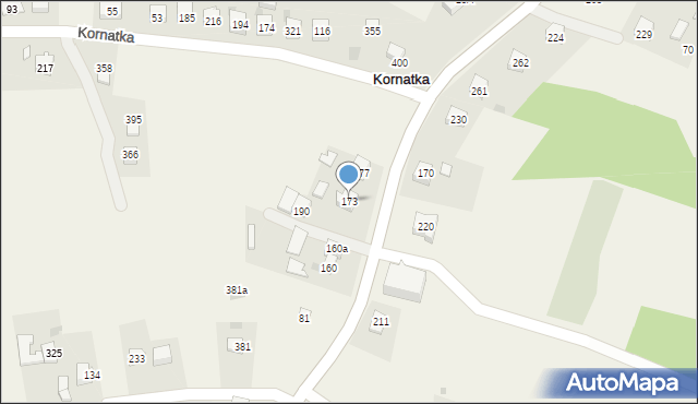 Kornatka, Kornatka, 173, mapa Kornatka
