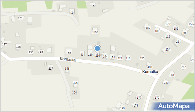 Kornatka, Kornatka, 216, mapa Kornatka