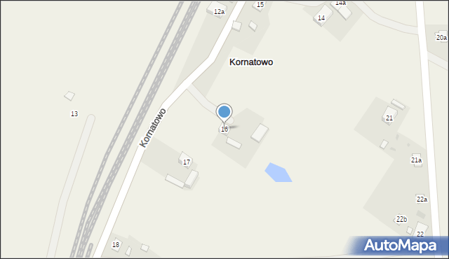 Kornatowo, Kornatowo, 16, mapa Kornatowo