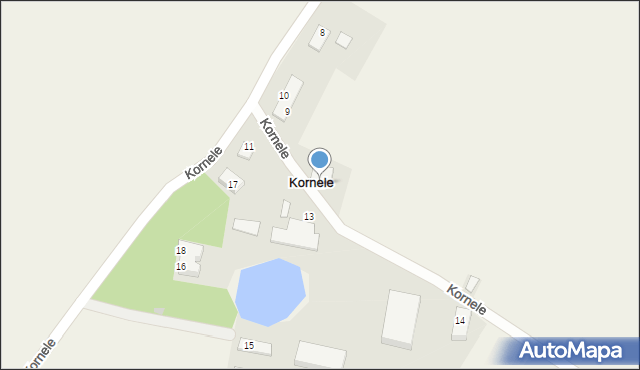 Kornele, Kornele, 12, mapa Kornele