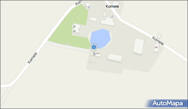 Kornele, Kornele, 15, mapa Kornele