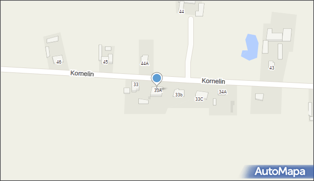 Kornelin, Kornelin, 33A, mapa Kornelin