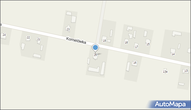 Kornelówka, Kornelówka, 20, mapa Kornelówka