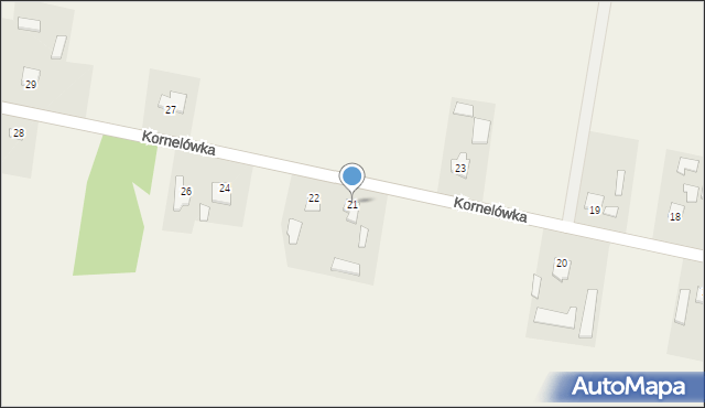 Kornelówka, Kornelówka, 21, mapa Kornelówka