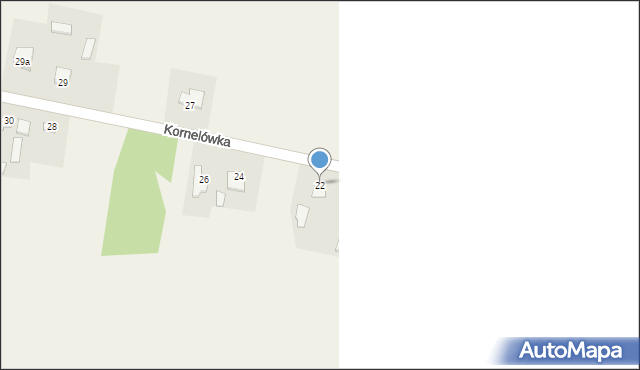 Kornelówka, Kornelówka, 22, mapa Kornelówka