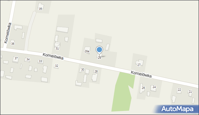 Kornelówka, Kornelówka, 29, mapa Kornelówka