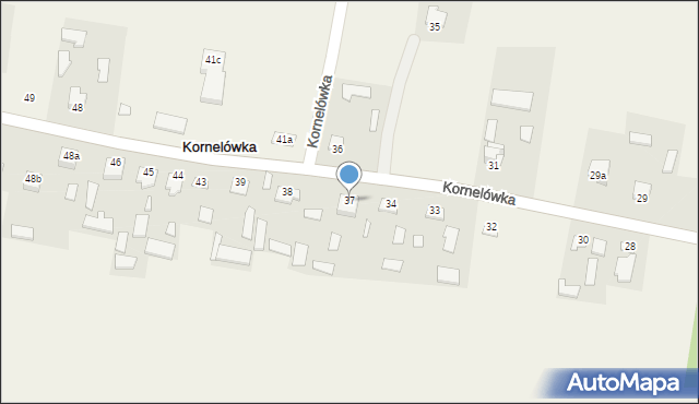 Kornelówka, Kornelówka, 37, mapa Kornelówka