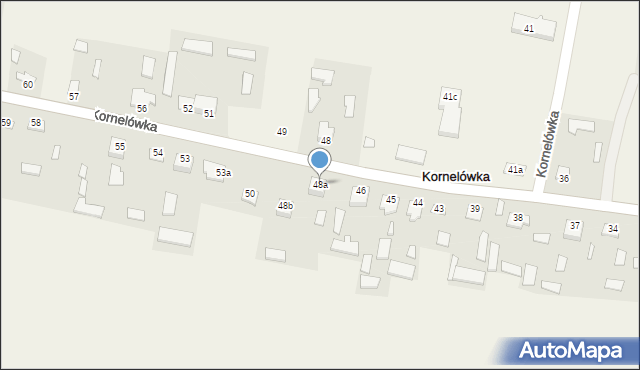 Kornelówka, Kornelówka, 48a, mapa Kornelówka