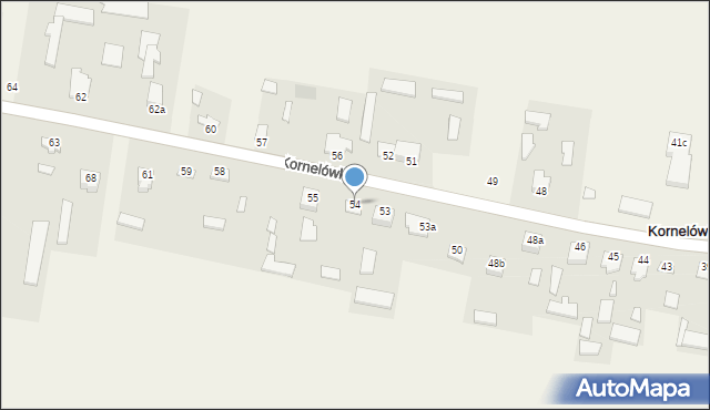 Kornelówka, Kornelówka, 54, mapa Kornelówka