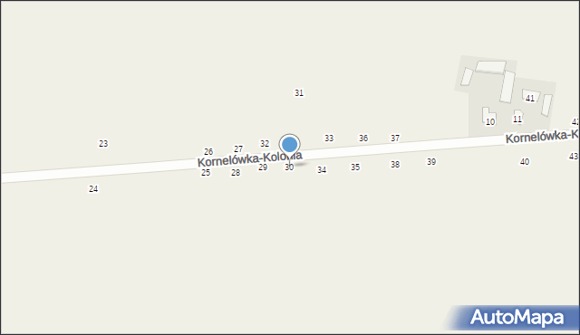 Kornelówka-Kolonia, Kornelówka-Kolonia, 30, mapa Kornelówka-Kolonia
