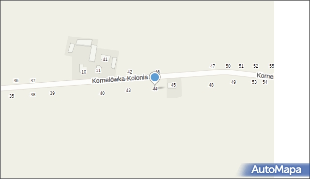 Kornelówka-Kolonia, Kornelówka-Kolonia, 44, mapa Kornelówka-Kolonia