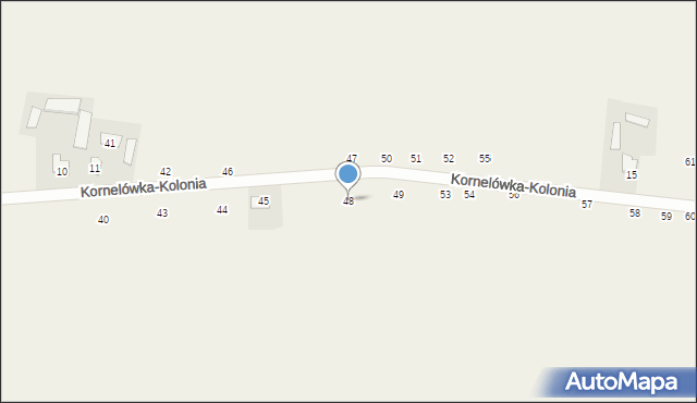 Kornelówka-Kolonia, Kornelówka-Kolonia, 48, mapa Kornelówka-Kolonia