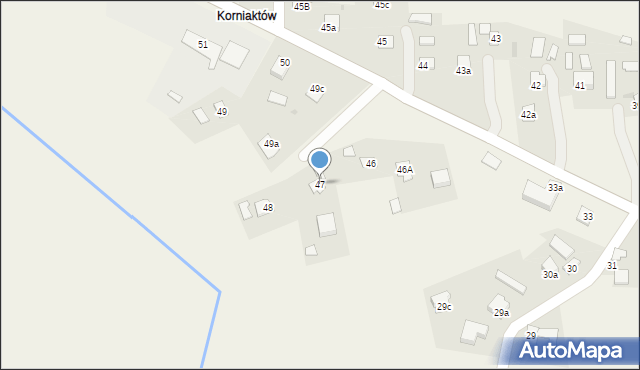 Korniaktów Północny, Korniaktów Północny, 47, mapa Korniaktów Północny