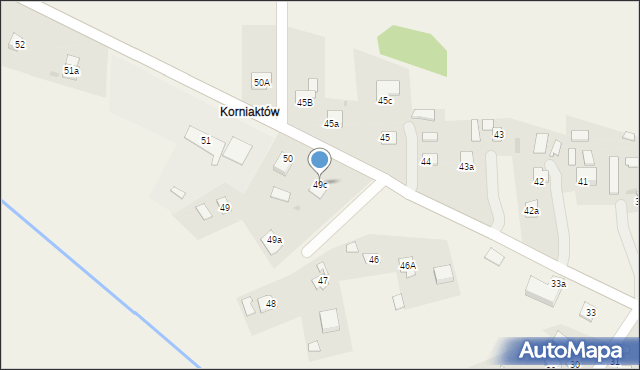 Korniaktów Północny, Korniaktów Północny, 49c, mapa Korniaktów Północny