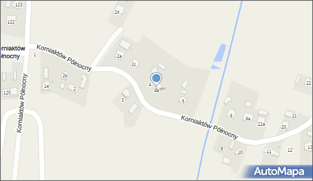 Korniaktów Północny, Korniaktów Północny, 4a, mapa Korniaktów Północny