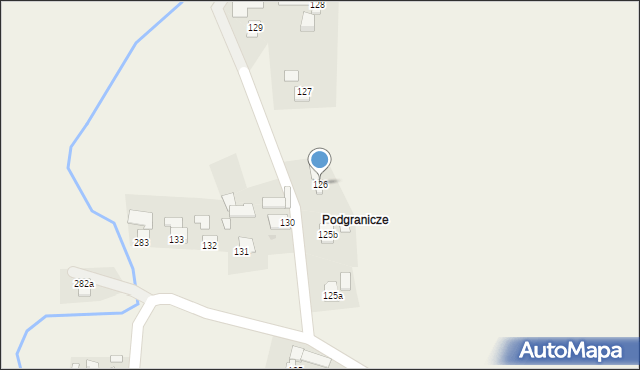 Korniaktów Południowy, Korniaktów Południowy, 126, mapa Korniaktów Południowy