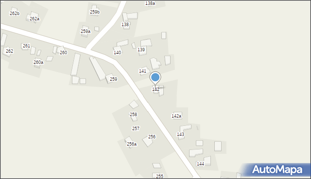 Korniaktów Południowy, Korniaktów Południowy, 142, mapa Korniaktów Południowy