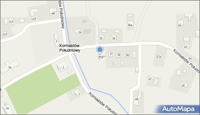 Korniaktów Południowy, Korniaktów Południowy, 37A, mapa Korniaktów Południowy