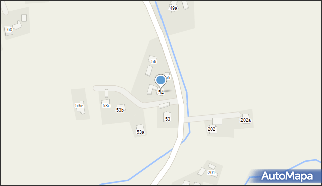 Korniaktów Południowy, Korniaktów Południowy, 54, mapa Korniaktów Południowy